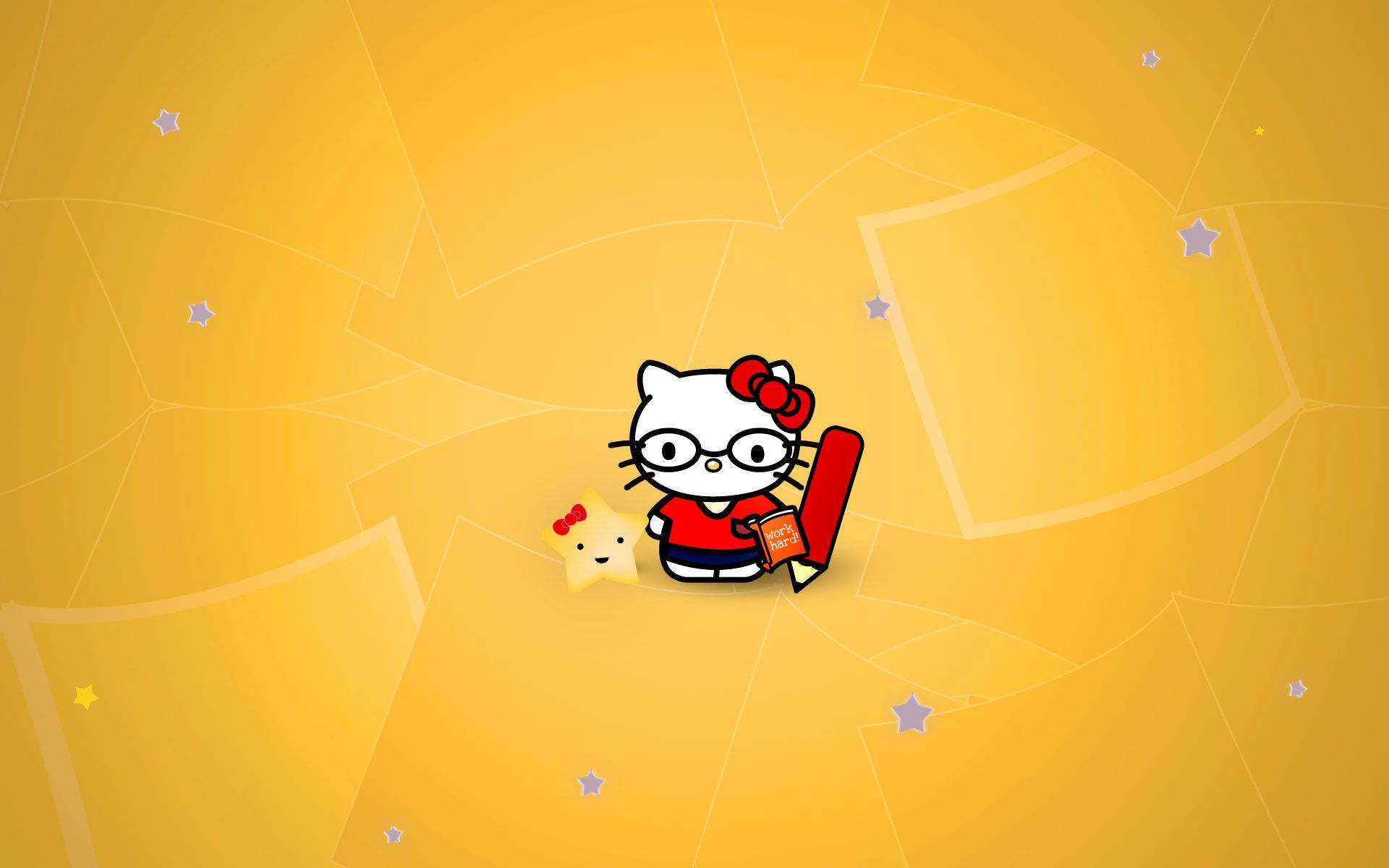 1920x1200 Hello Kitty Nerd Wallpaper