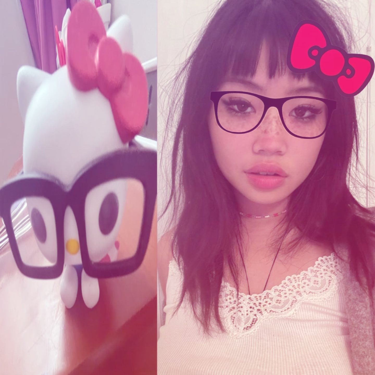 1440x1440 hello kitty glasses pfp filter