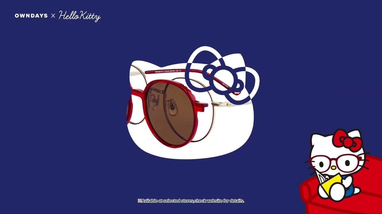 1280x720 Hello Kitty OWNDAYS Eyewear Collab. Cute Meets Everyday Style