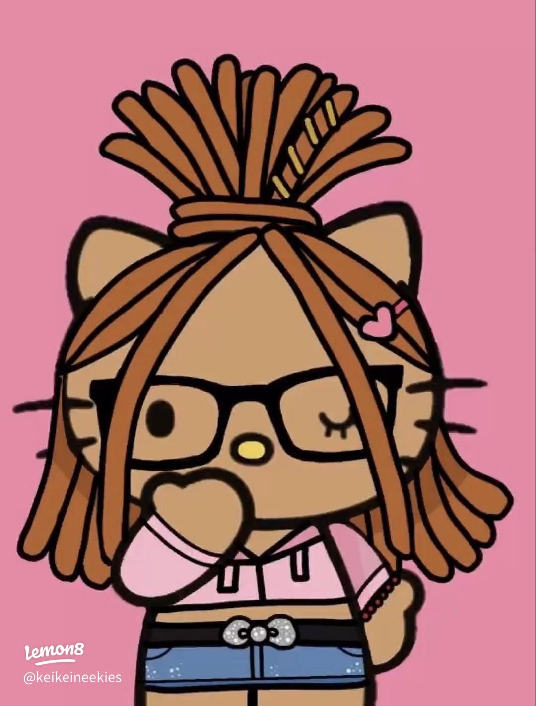 1080x1421 Hello Kitty Black Girl Magic: Cute PFPs, Wallpaper & Afro Styles!