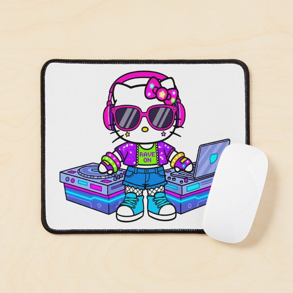 1000x1000 Dj hello kitty Poster