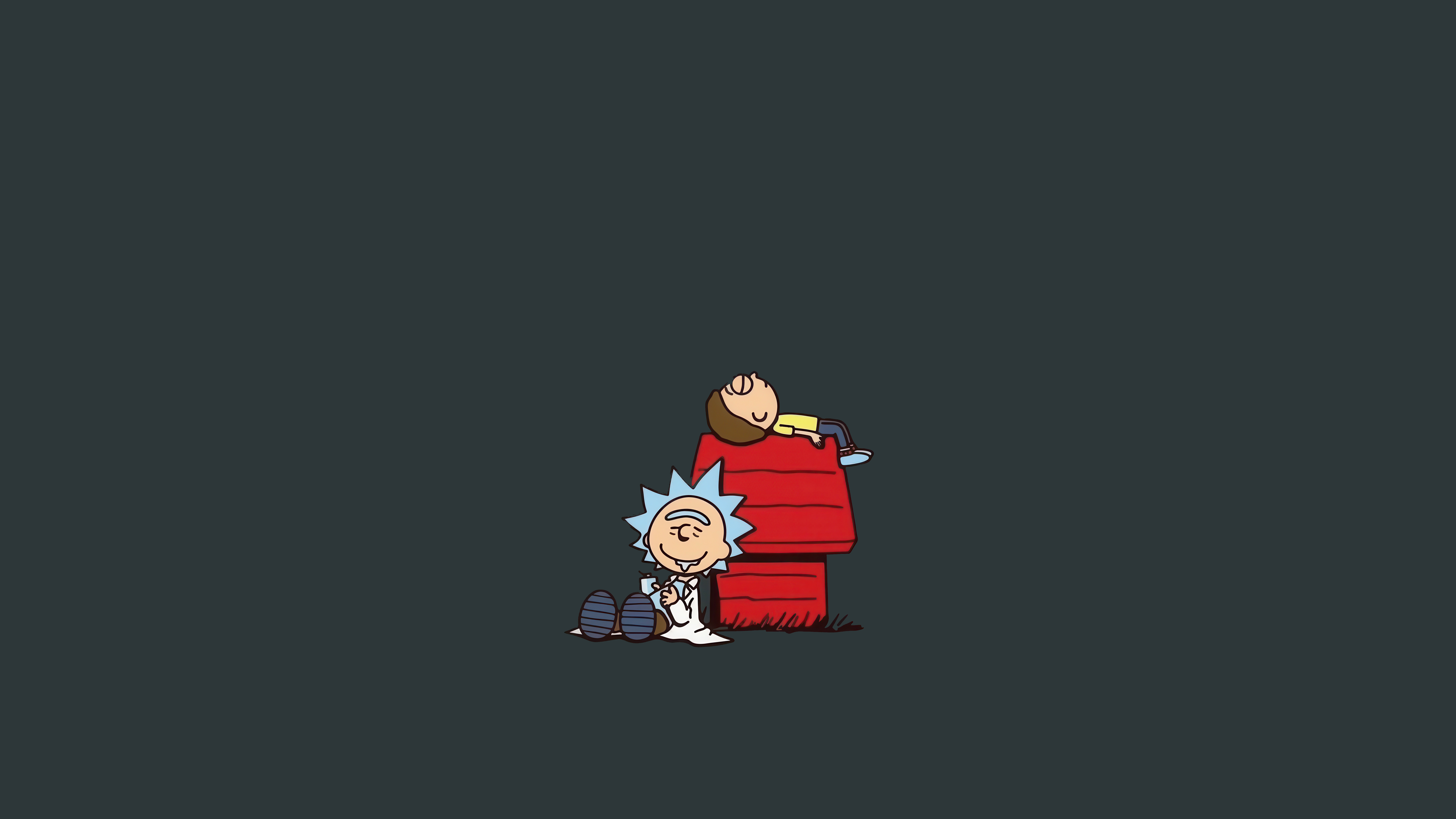 7680x4321 Rick And Morty 8K Minimal Grey Art Wallpaper, HD Artist 4K Wallpaper, Image and Background