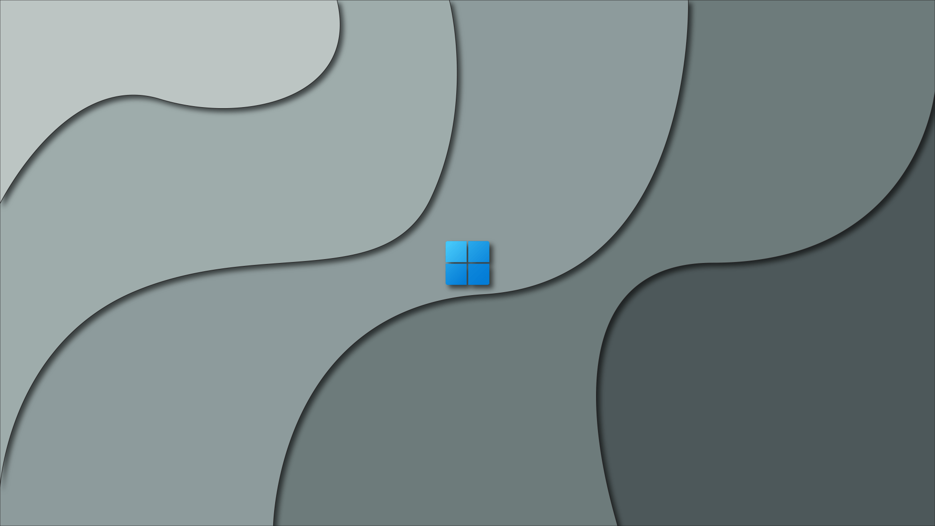 1920x1080 Windows 10 Gray Waves