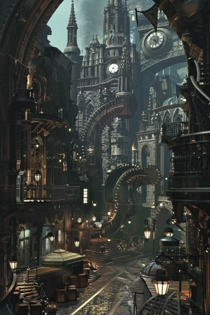 736x1104 Fantasy City Inspiration: Clockwork City