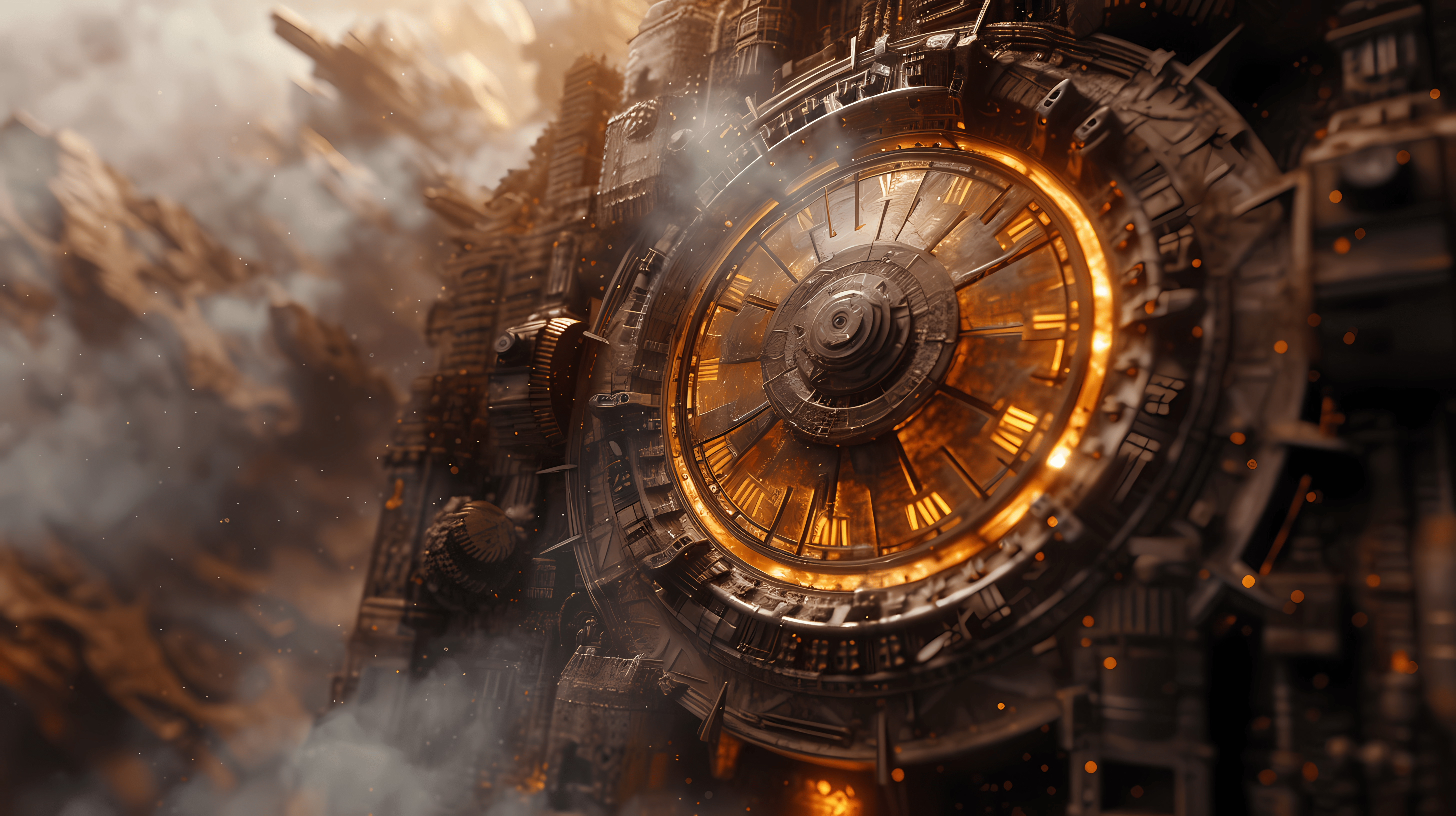 5824x3264 Clockwork 4k Wallpaper and Background: Free 4K Download
