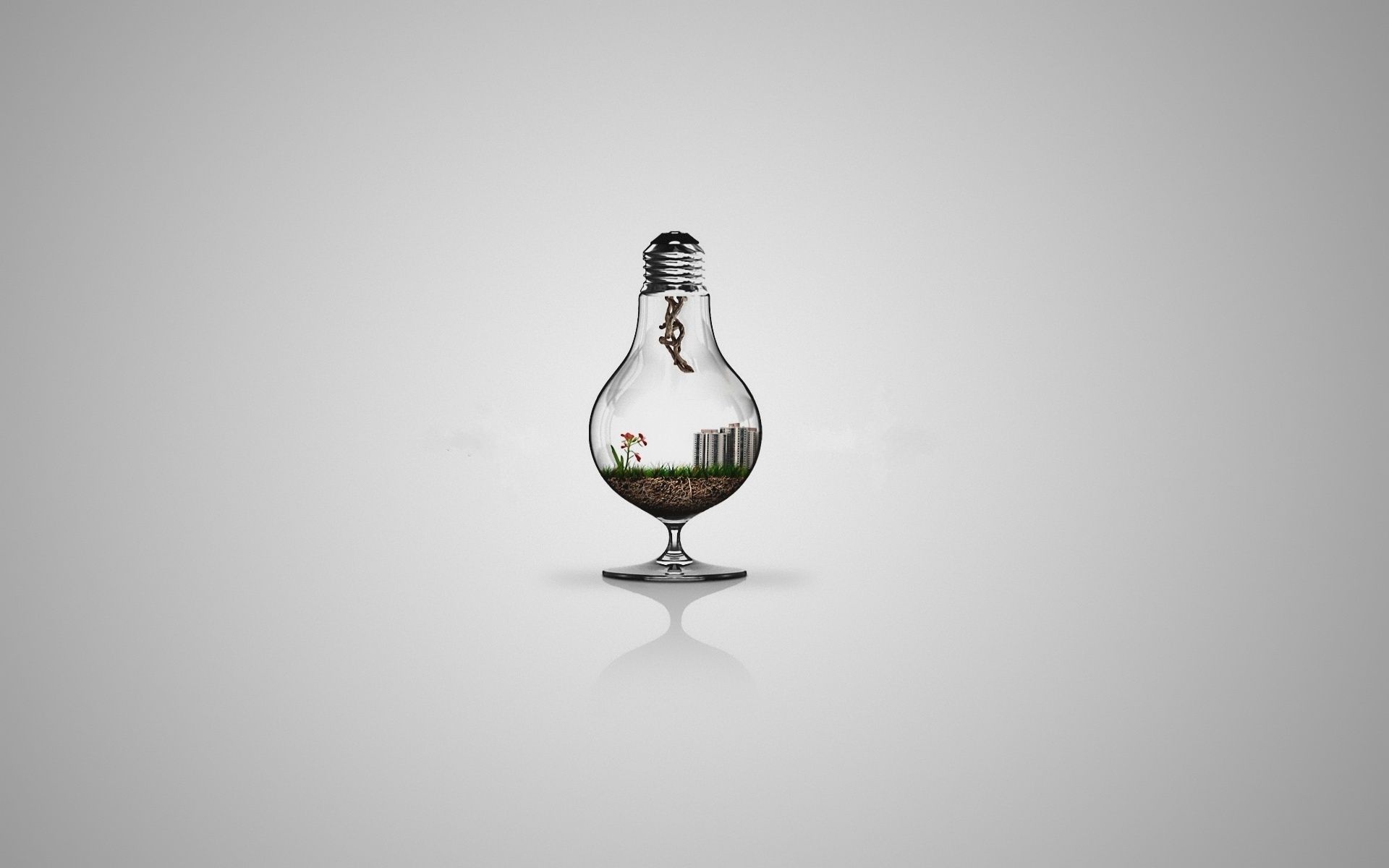 1920x1200 Wallpaper minimalism, light bulb, Minimalism for mobile and desktop, section разное, resolution 1920x1200