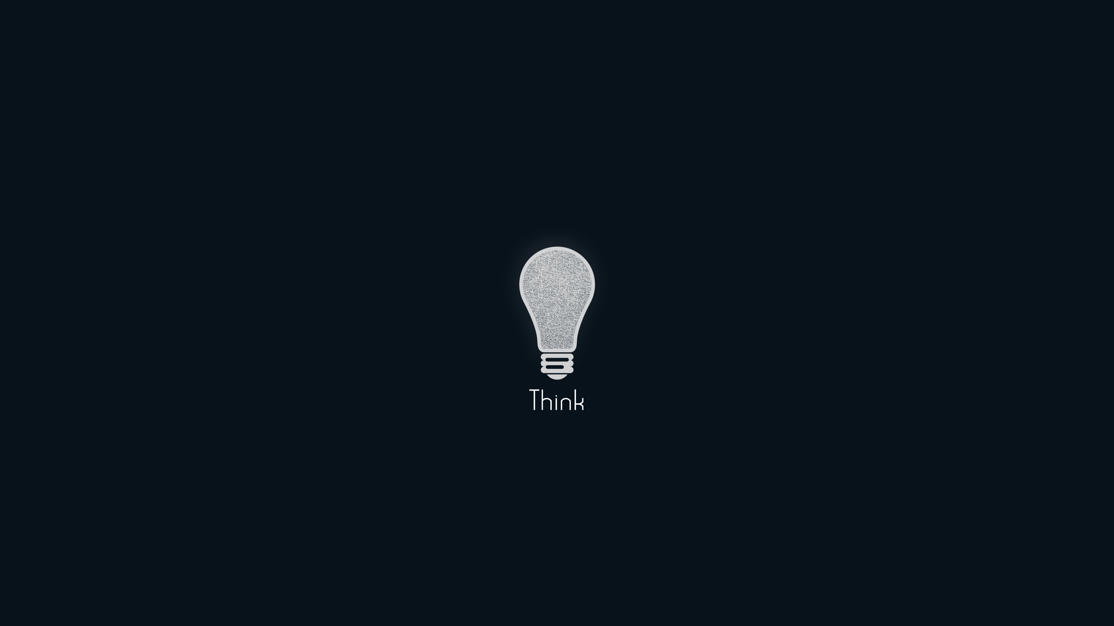 3840x2160 White light bulb illustration HD wallpaper