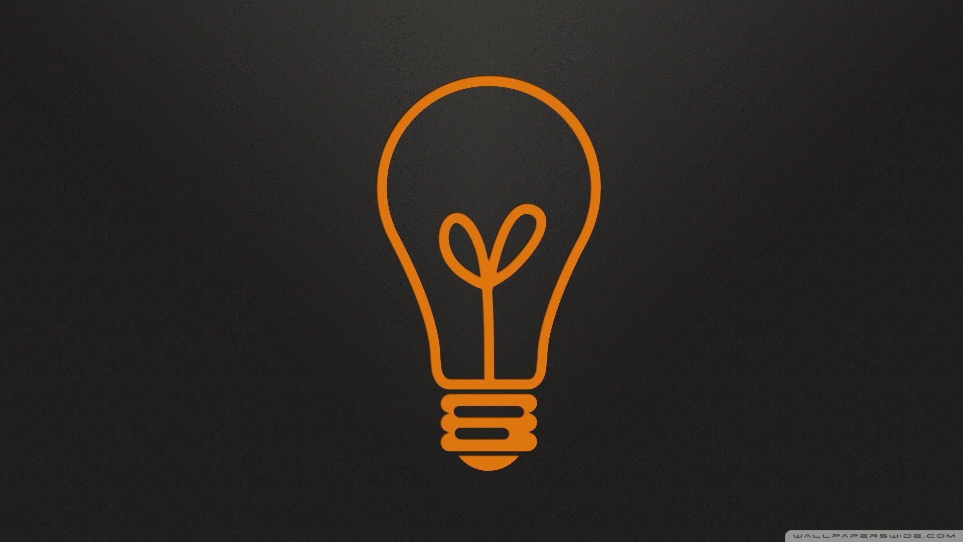 1920x1080 logo, Light bulb, Minimalism Wallpaper HD / Desktop and Mobile Background