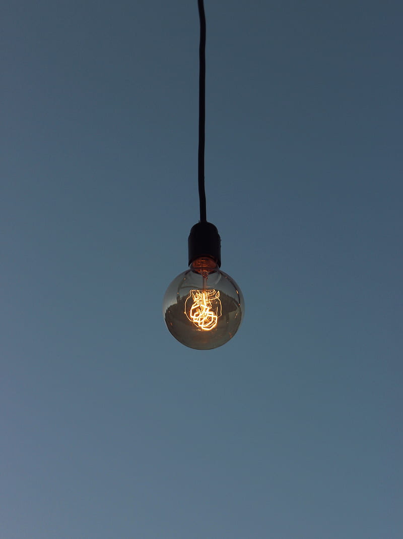 800x1068 Light bulb, glow, light, minimalism, HD phone wallpaper