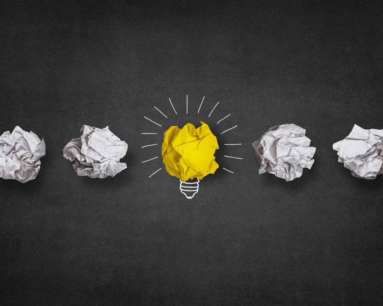 1280x1024 Light Bulb, Yellow And White, Paper, Minimalist 1125x2436 IPhone 11 Pro XS X Wallpaper, Background, Picture, Image