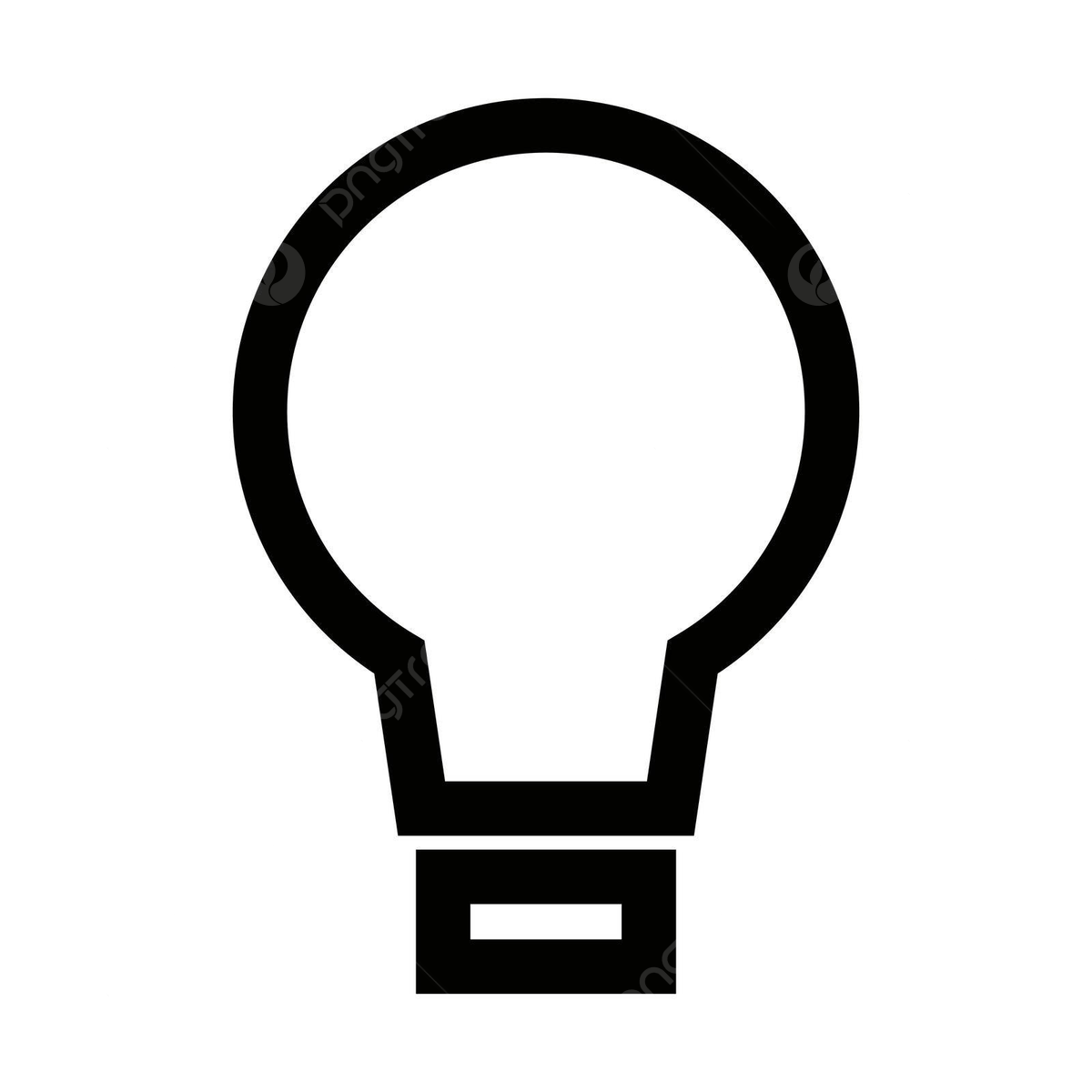 1200x1200 A Minimalist Light Bulb Vector Icon In Monochrome Vector, Brainstorming, Business, Power Equipment Illustration Background And Wallpaper For Free Download