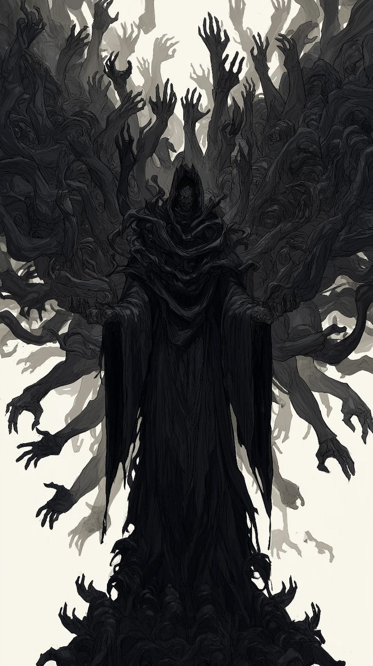736x1313 The lords of chaos wallpaper. The lords of chaos fanart, Demiurge illustration, God of darkness