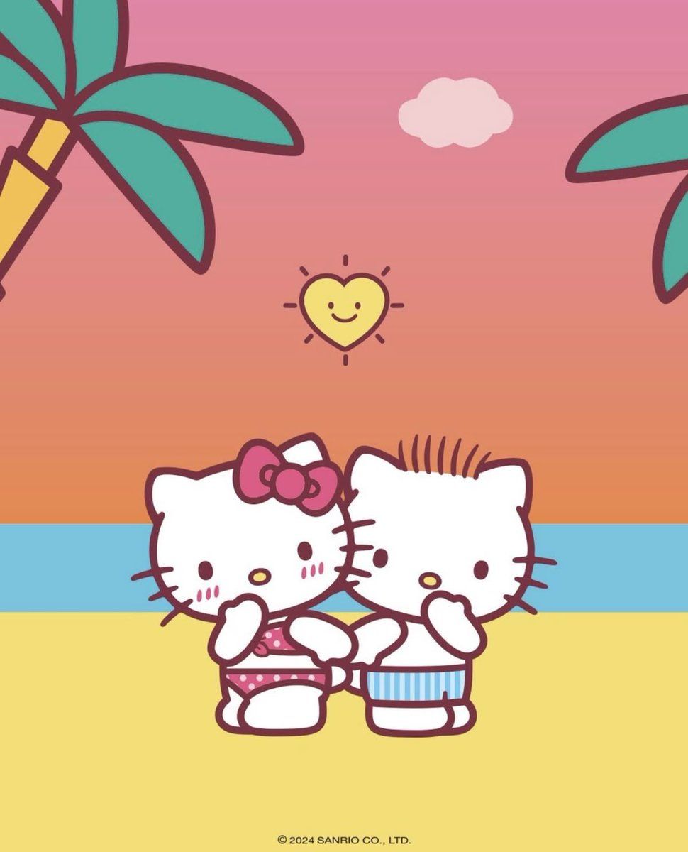 970x1200 hello kitty and dear daniel at the beach