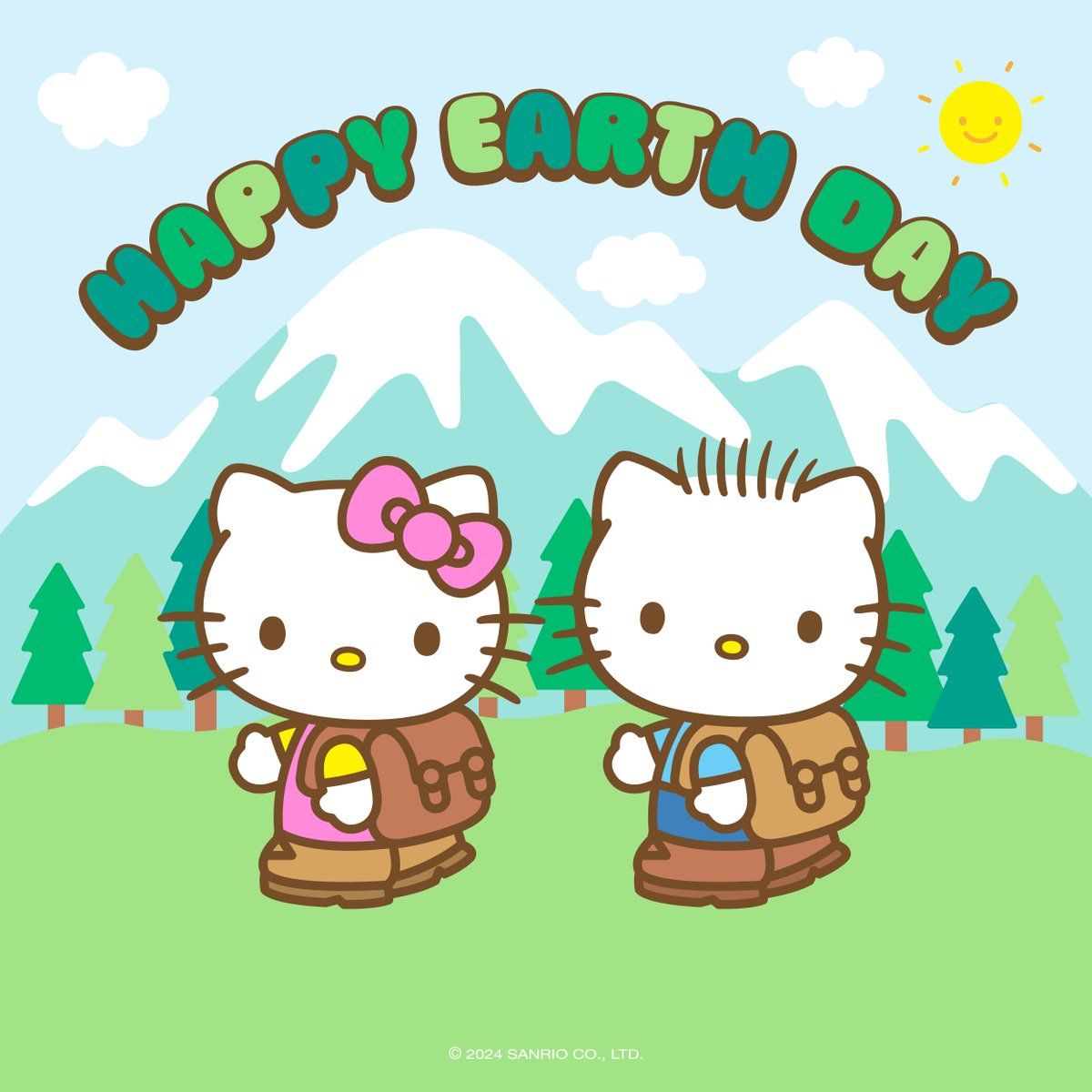 1200x1200 Hello Kitty and Dear Daniel are spending the day outdoors
