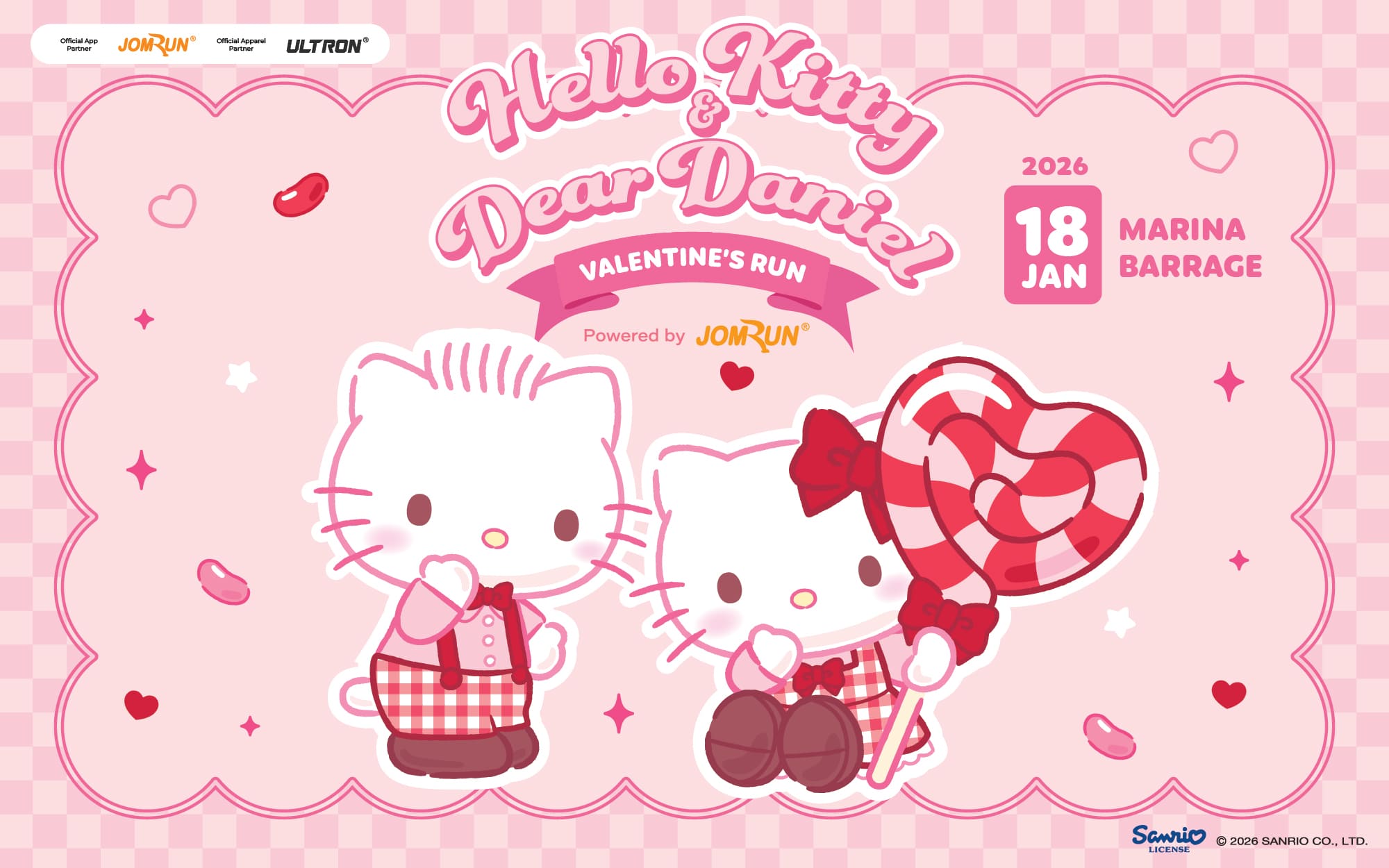 2000x1250 Hello Kitty & Dear Daniel Valentine's Run Powered by JomRun®