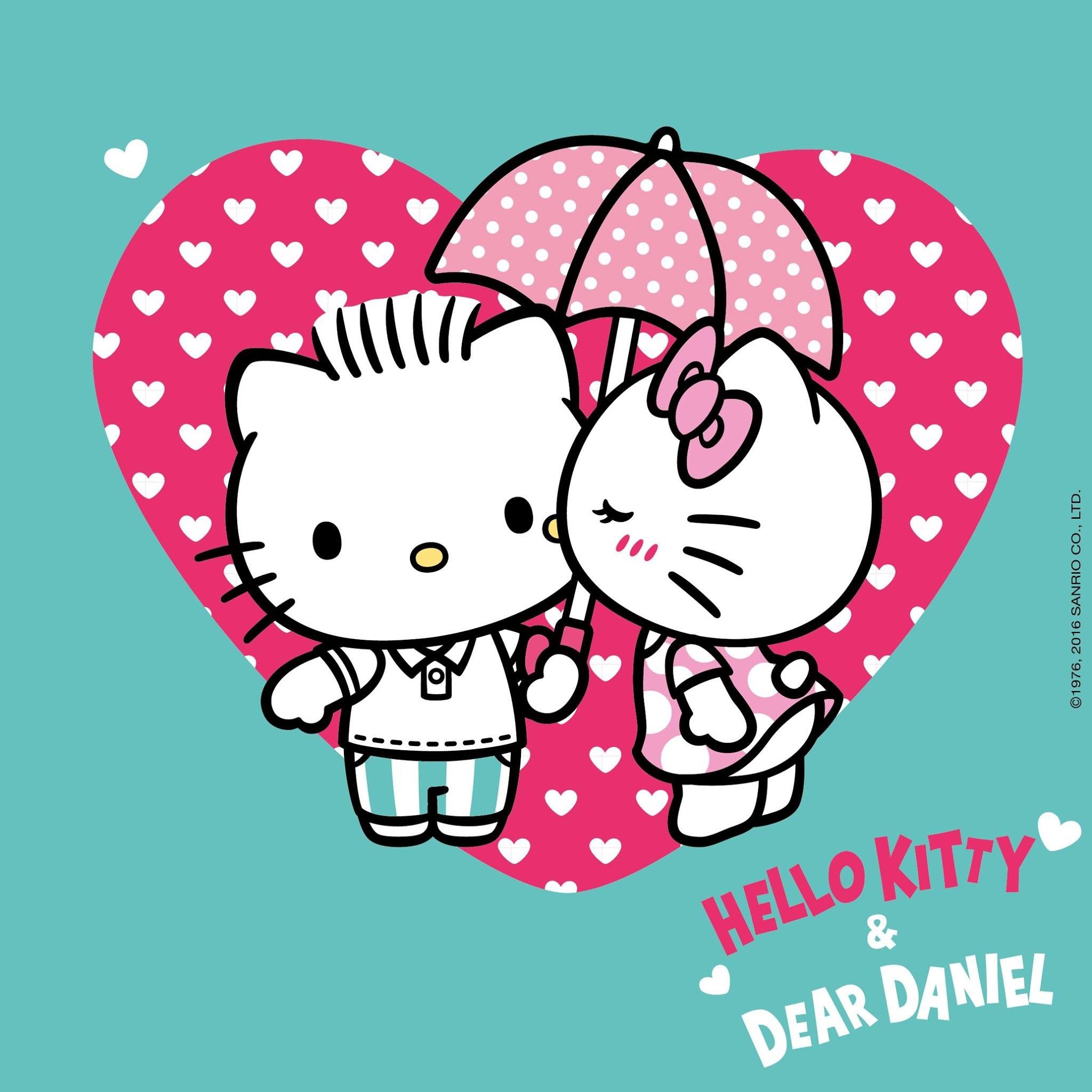 2048x2048 Hello Kitty Valentines Day Wallpaper