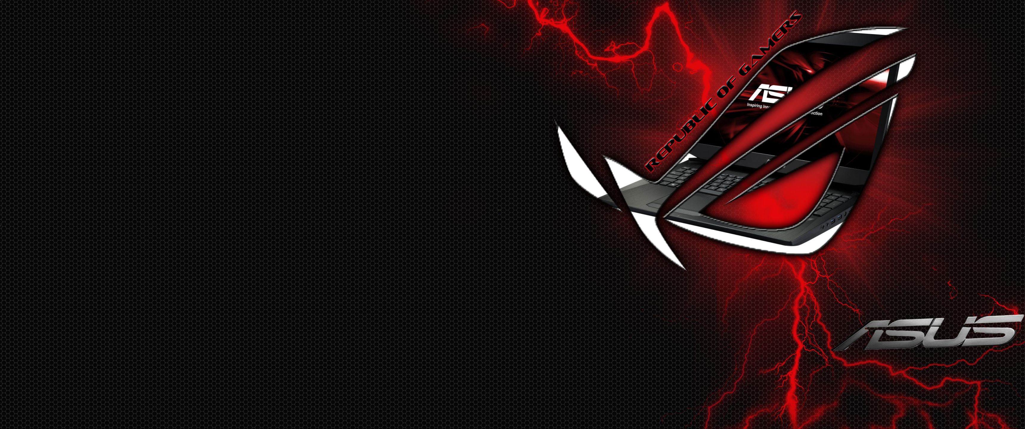 3440x1440 Download Asus, Rog, Republic, A computer Wallpaper in 3440x1440 Resolution