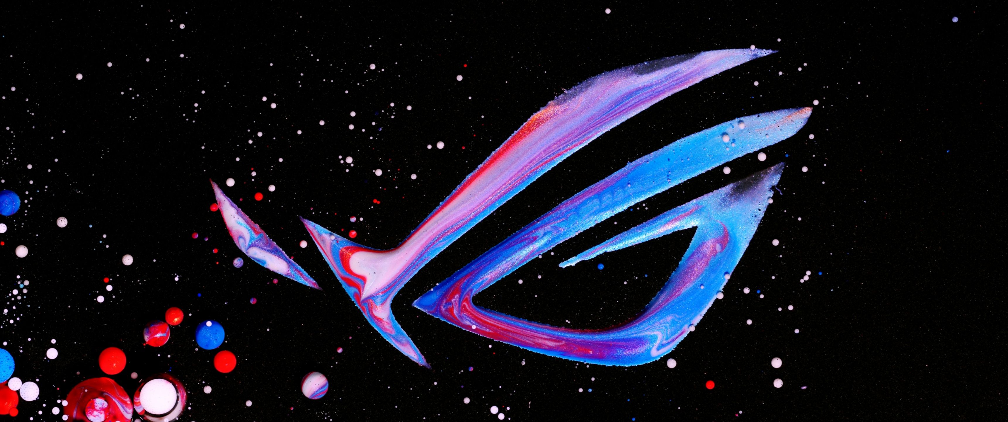 3440x1440 ASUS ROG Wallpaper 4K, Colorful logo, Republic of Gamers
