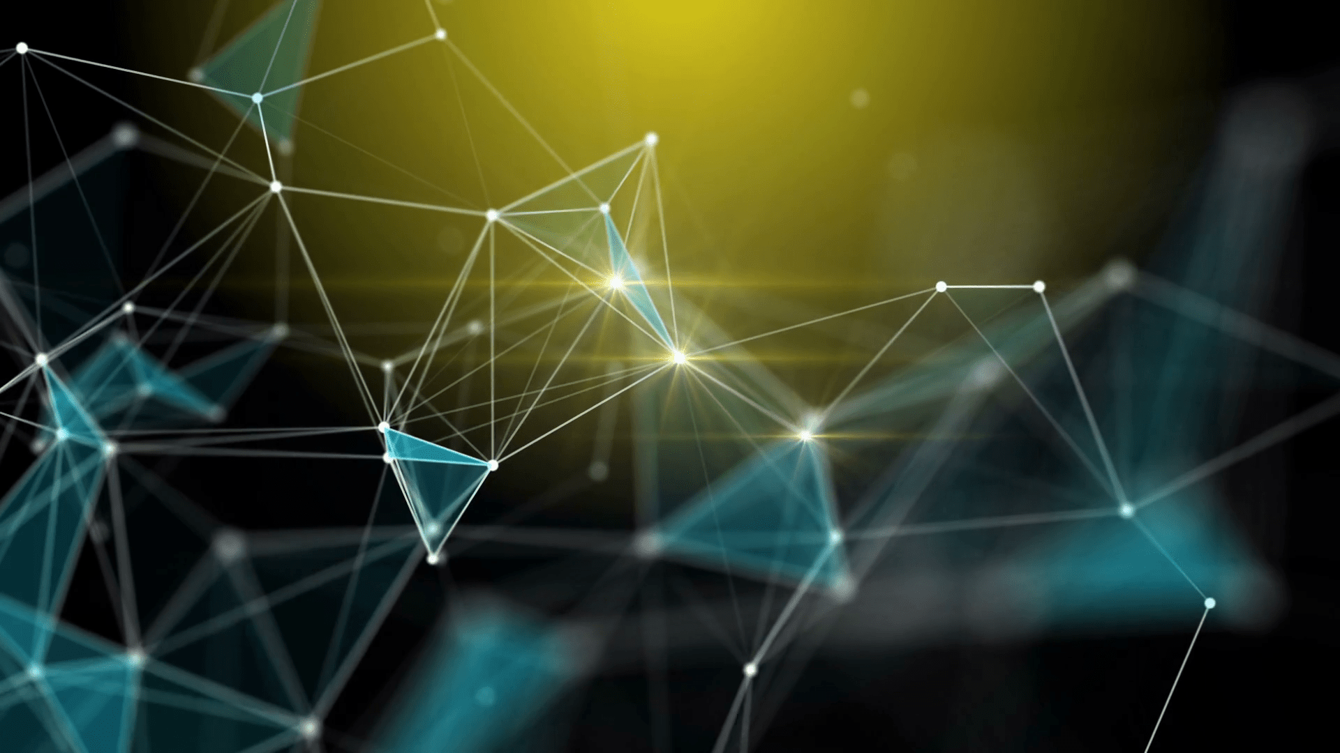 1920x1080 Stylish abstract engineering, technology and science motion background. Plexus style dynamic wallpaper. Polygons, lines and dots in organic motion. Computer generated footage. Depth of field settings