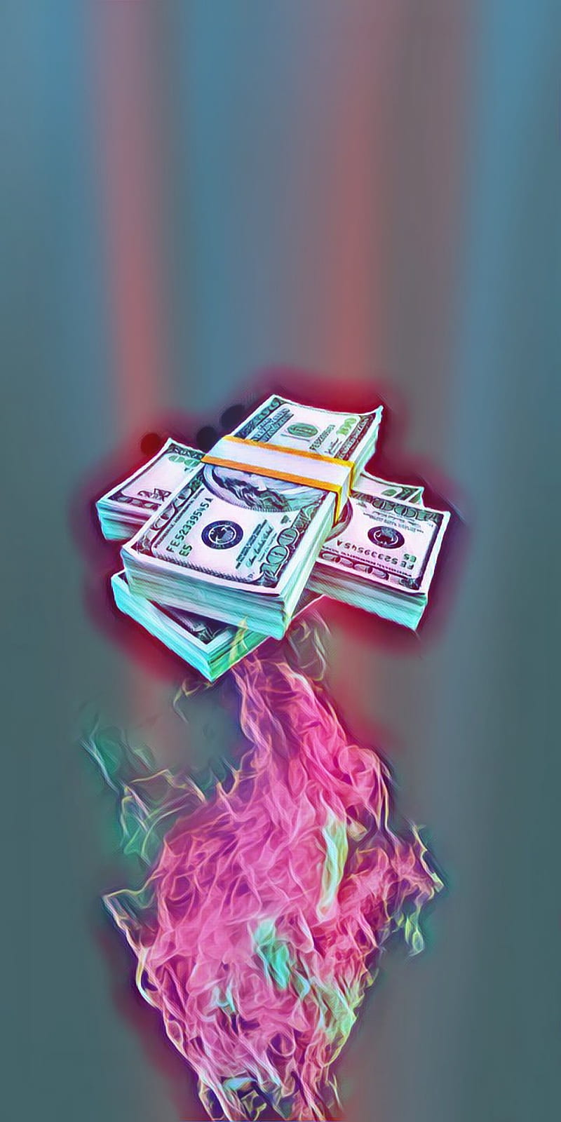 800x1600 Usdt, art, candle, dolar, graffiti, money, pop, real, robot, super, symbol, HD phone wallpaper