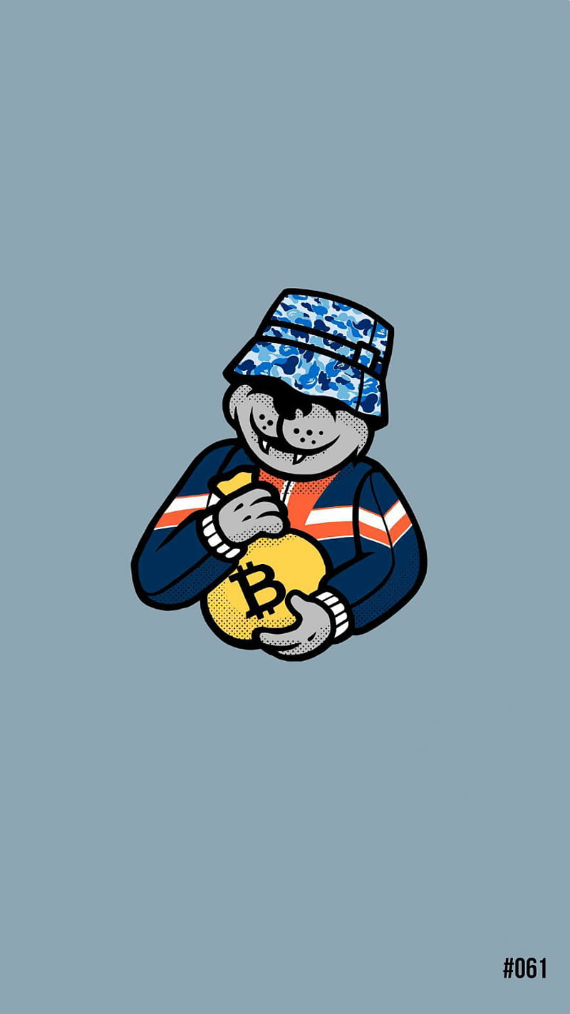 800x1422 Bitcoin gang, bit, blue, bona, bonagfx, coin, graffiti, hood, money, HD phone wallpaper