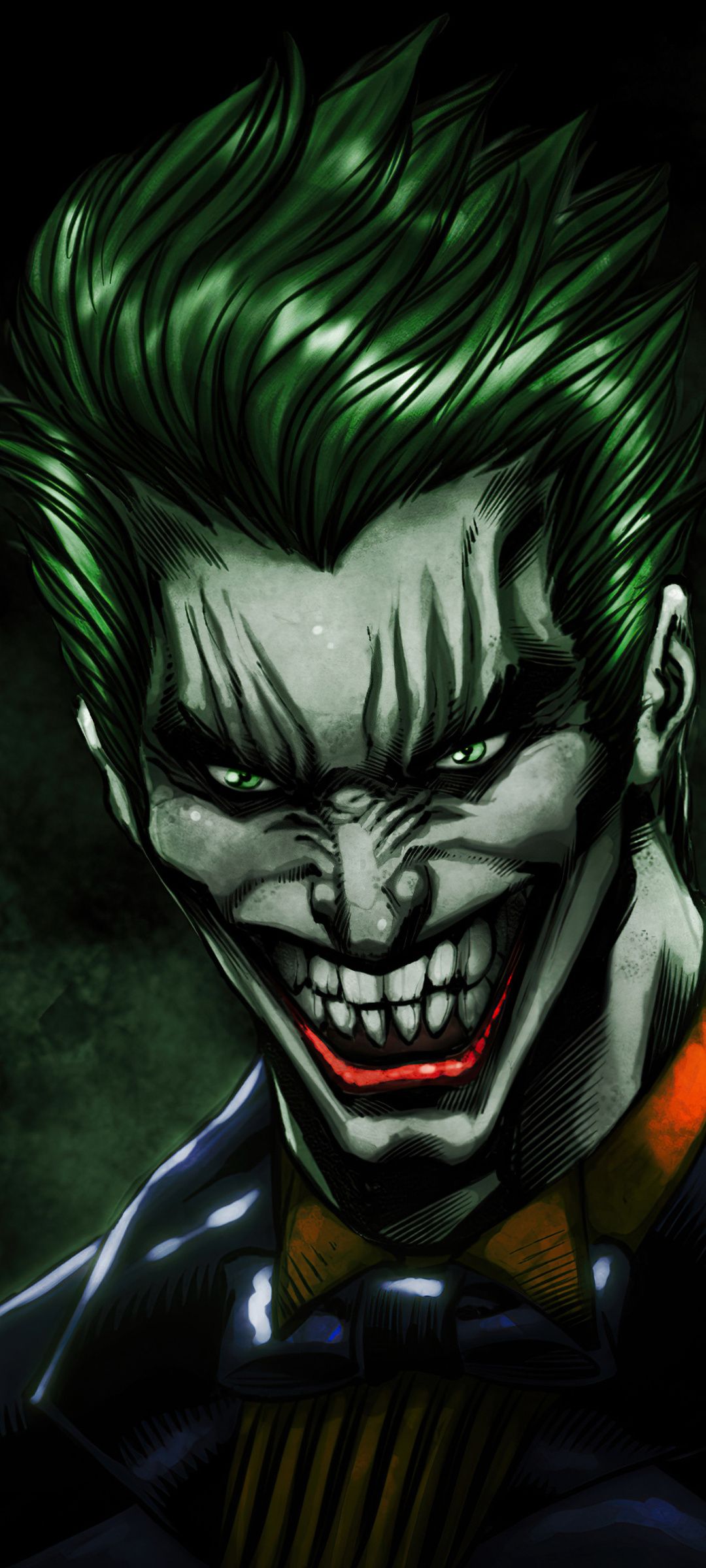1080x2400 Joker The Laughing Face 4k Google Pixel 7 , HD 4k Wallpaper, Image , Background, Photos and Picture