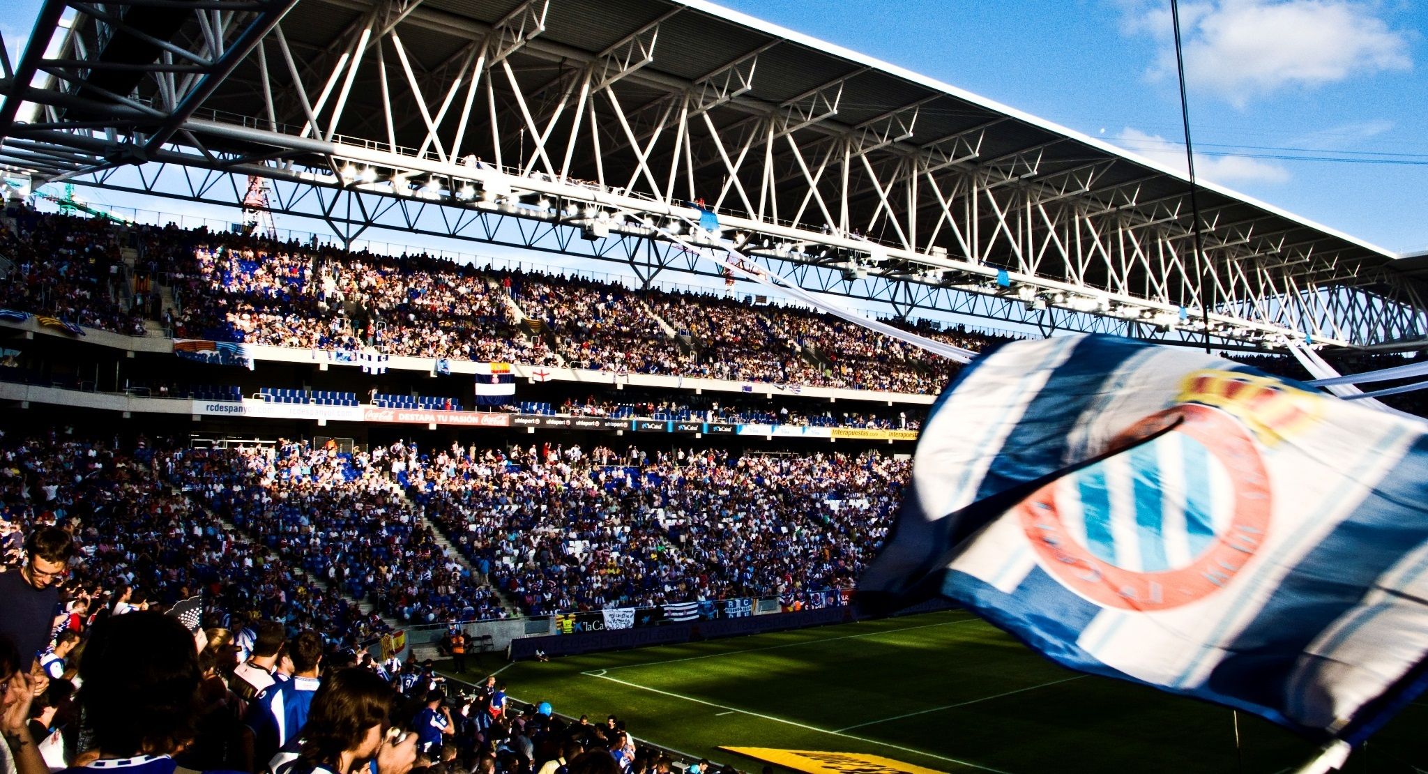 2048x1110 Wallpaper Wallpaper, Stadium, Football, Sport, Fans, Estadio Cornella El Prat, RCD Espanyol For Mobile And Desktop, Section спорт, Resolution 2048x1110