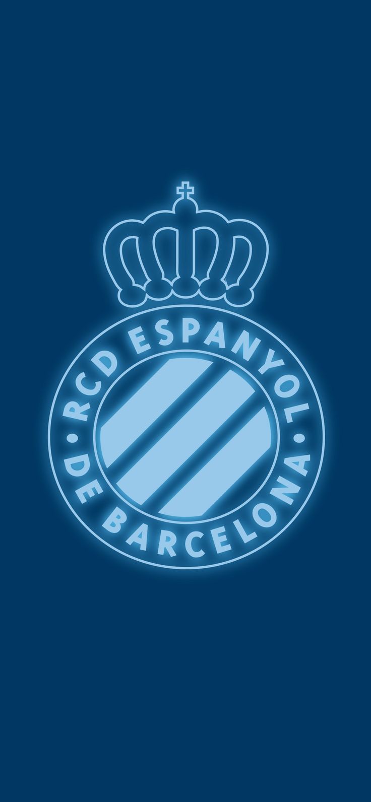 736x1592 Escudo del Barcelona en un fondo azul. Espanyol futbol, Letras de carteles, Escudos de equipos