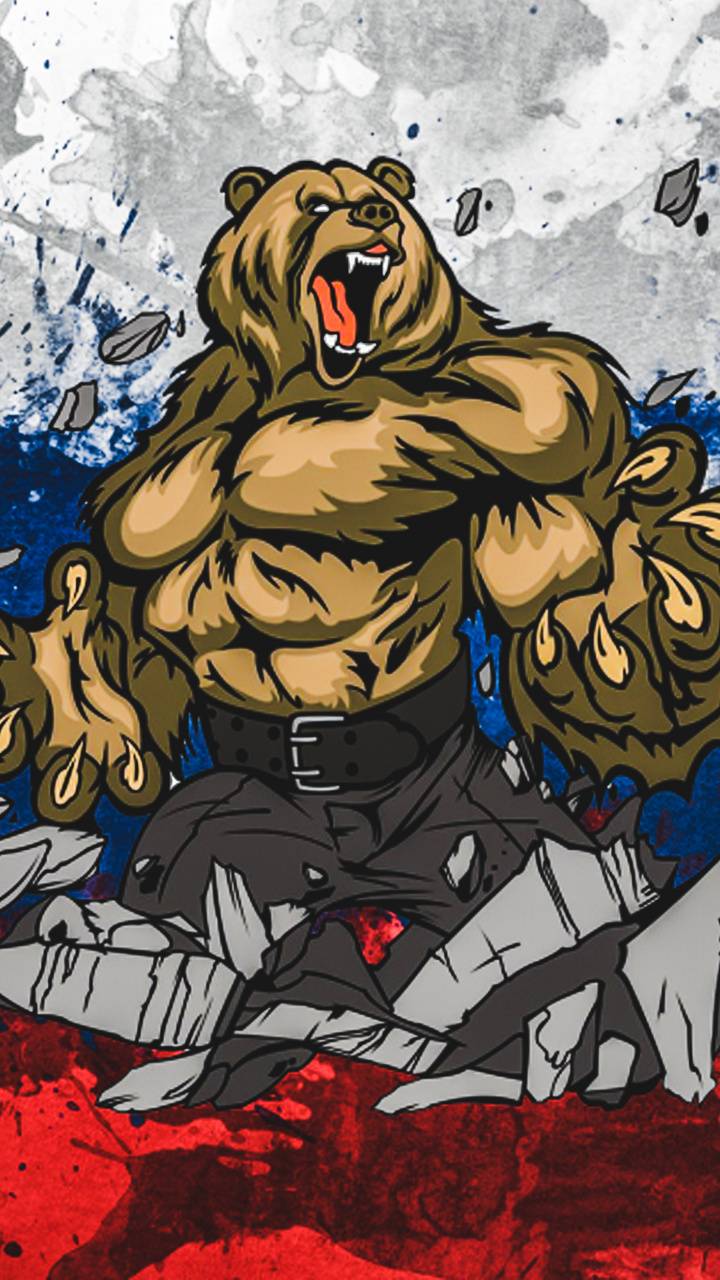 720x1280 Russian Bear wallpaper by MaDBut4er .