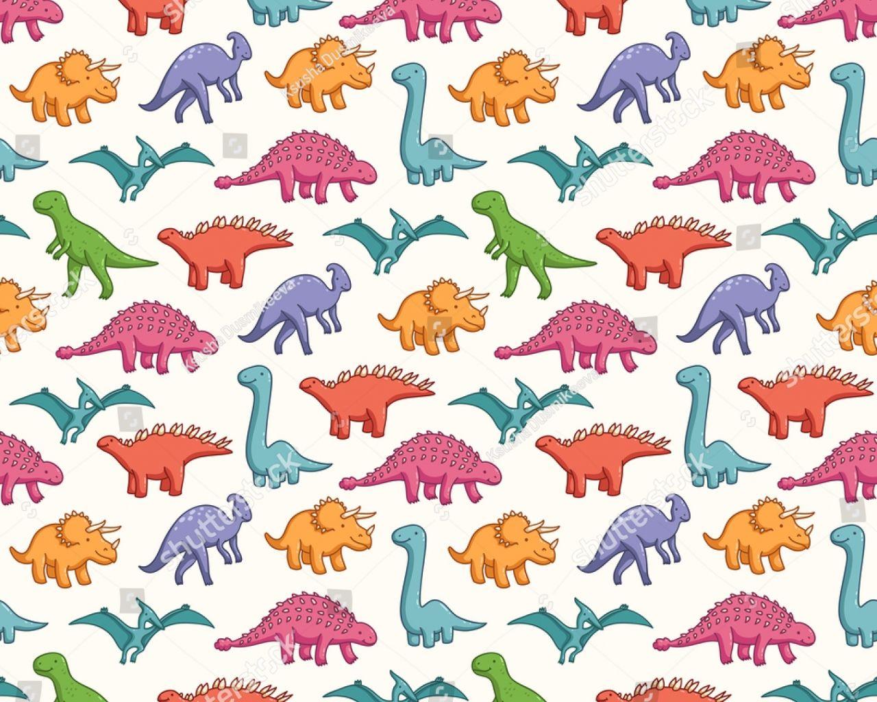 Cute Dinosaur Pattern Wallpapers - Top Free Cute Dinosaur Pattern  Backgrounds - WallpaperAccess