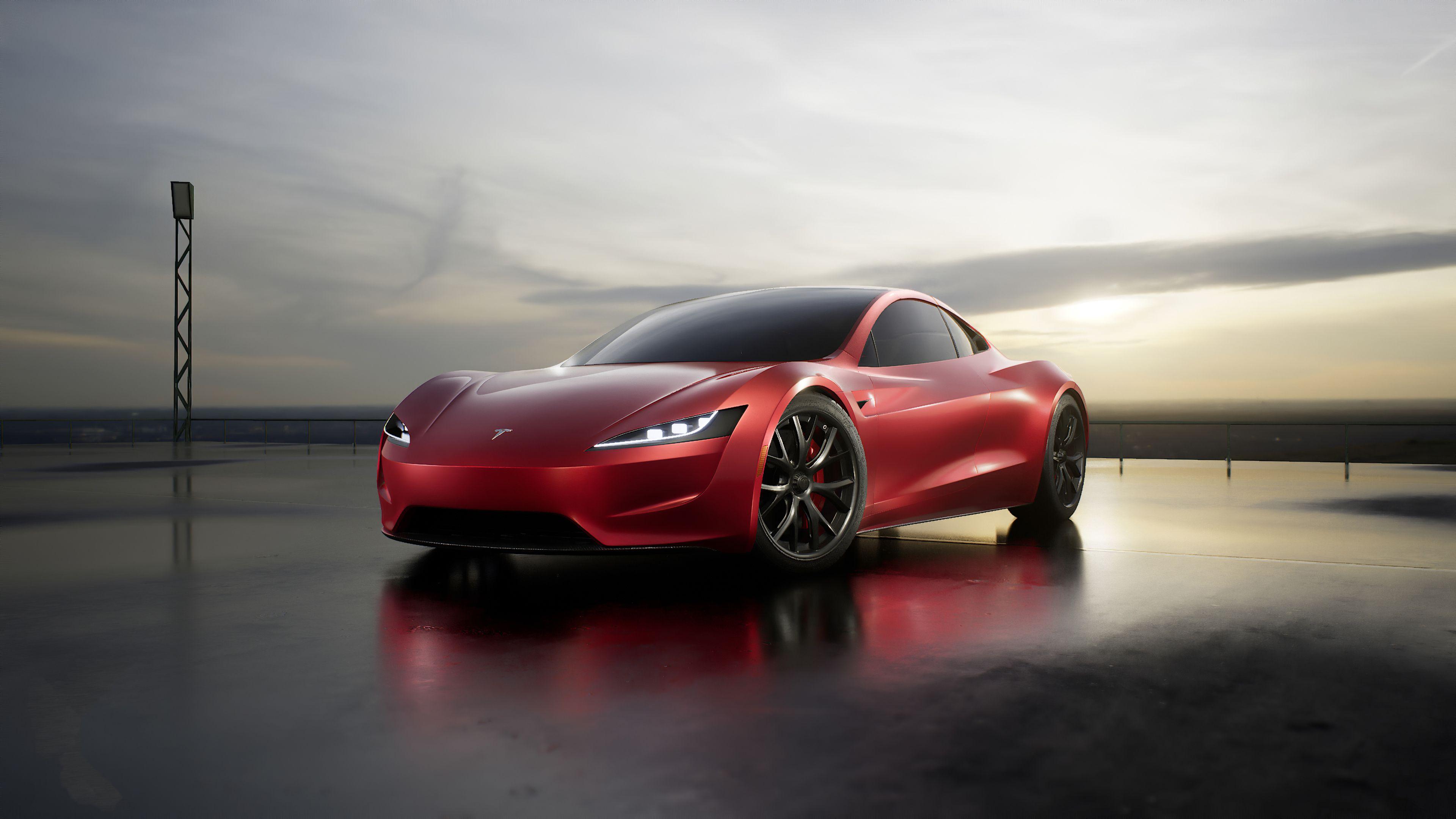 3840x2161 Tesla Roadster 4k Ultra HD Wallpaper. Background Image