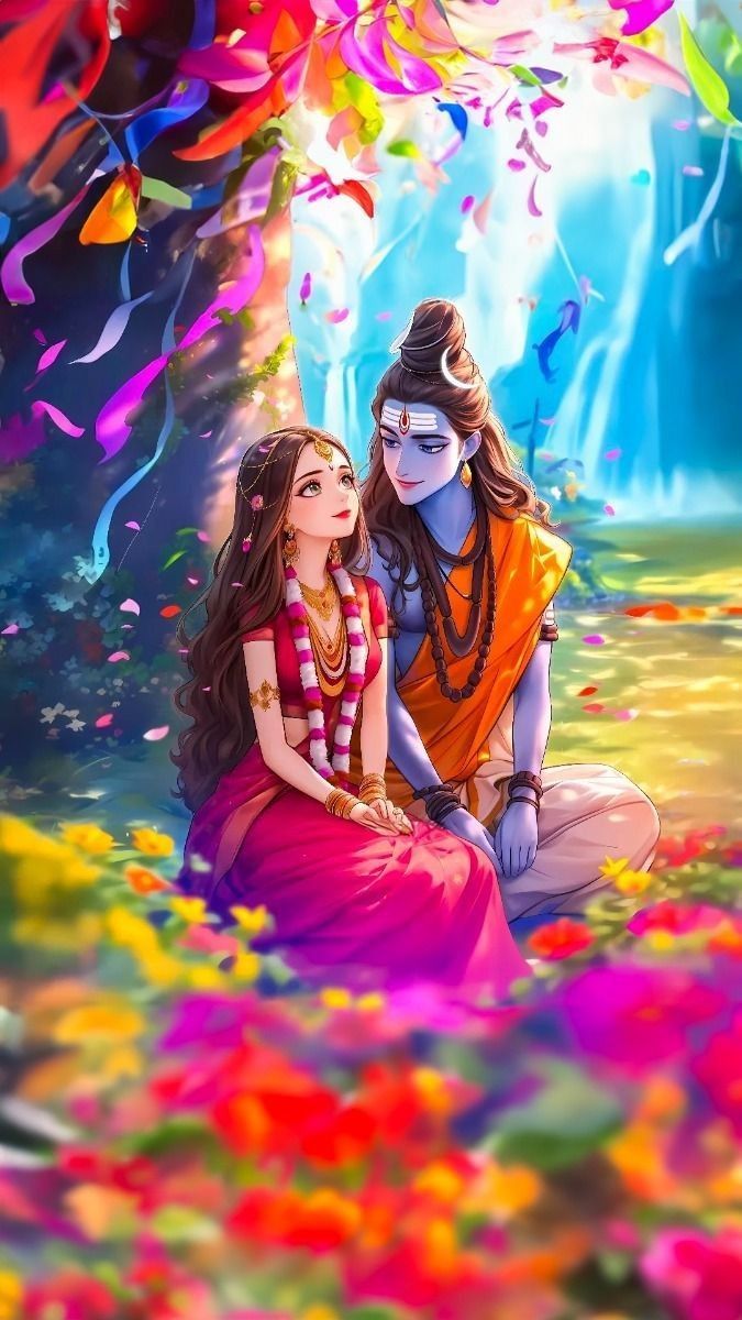 675x1200 Shivaparvathi image. Shivparvati image, Siva parvathi love image, Shiva parvati image