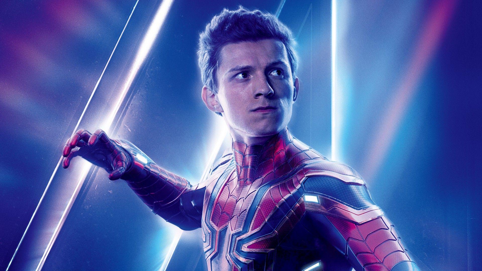 1920x1080 Tom Holland As Spiderman In Avengers Infinity War Free Download