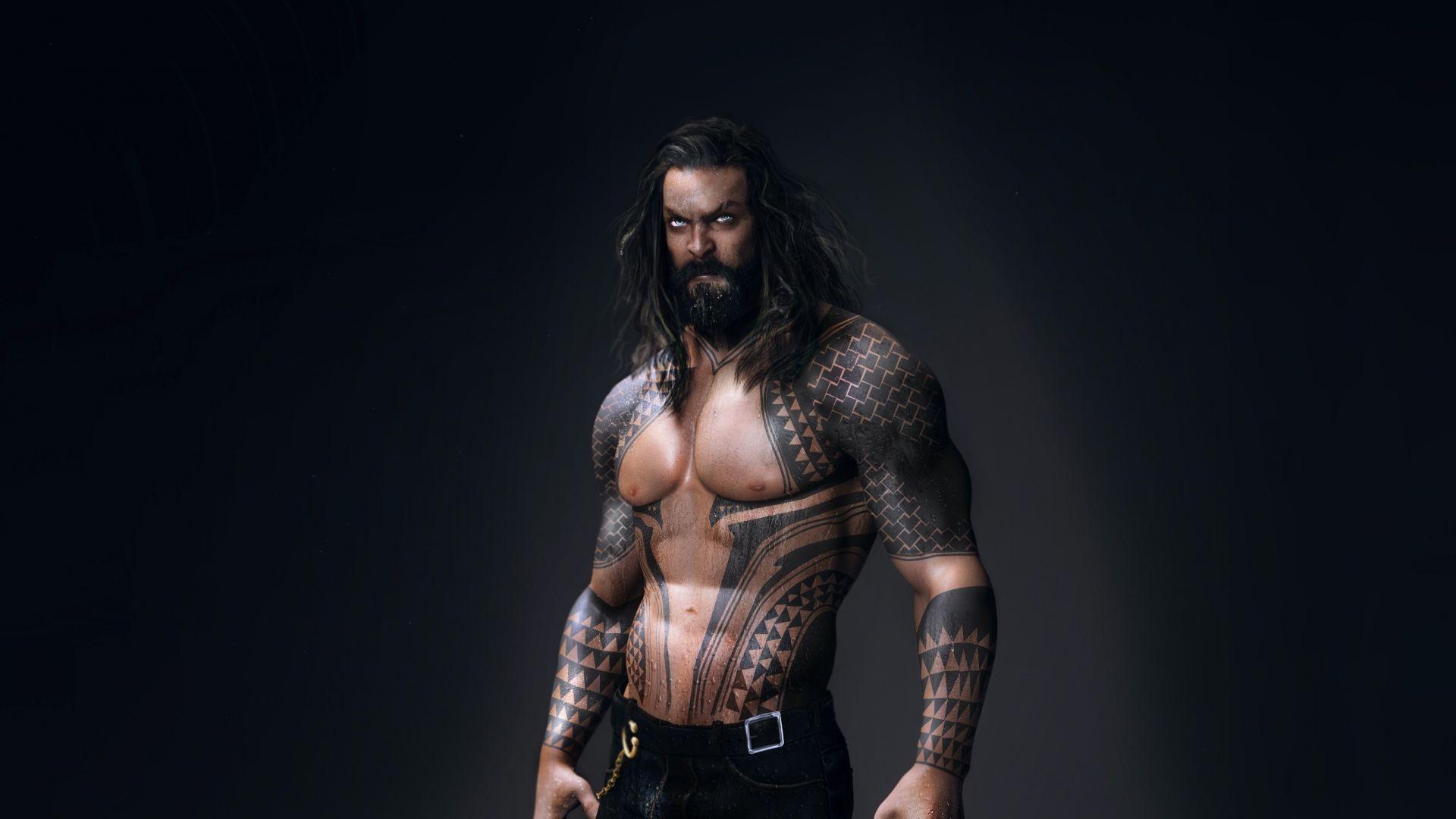 1920x1080 Desktop wallpaper aquaman, jason momoa, tattoo, HD image, picture, background, ff9037
