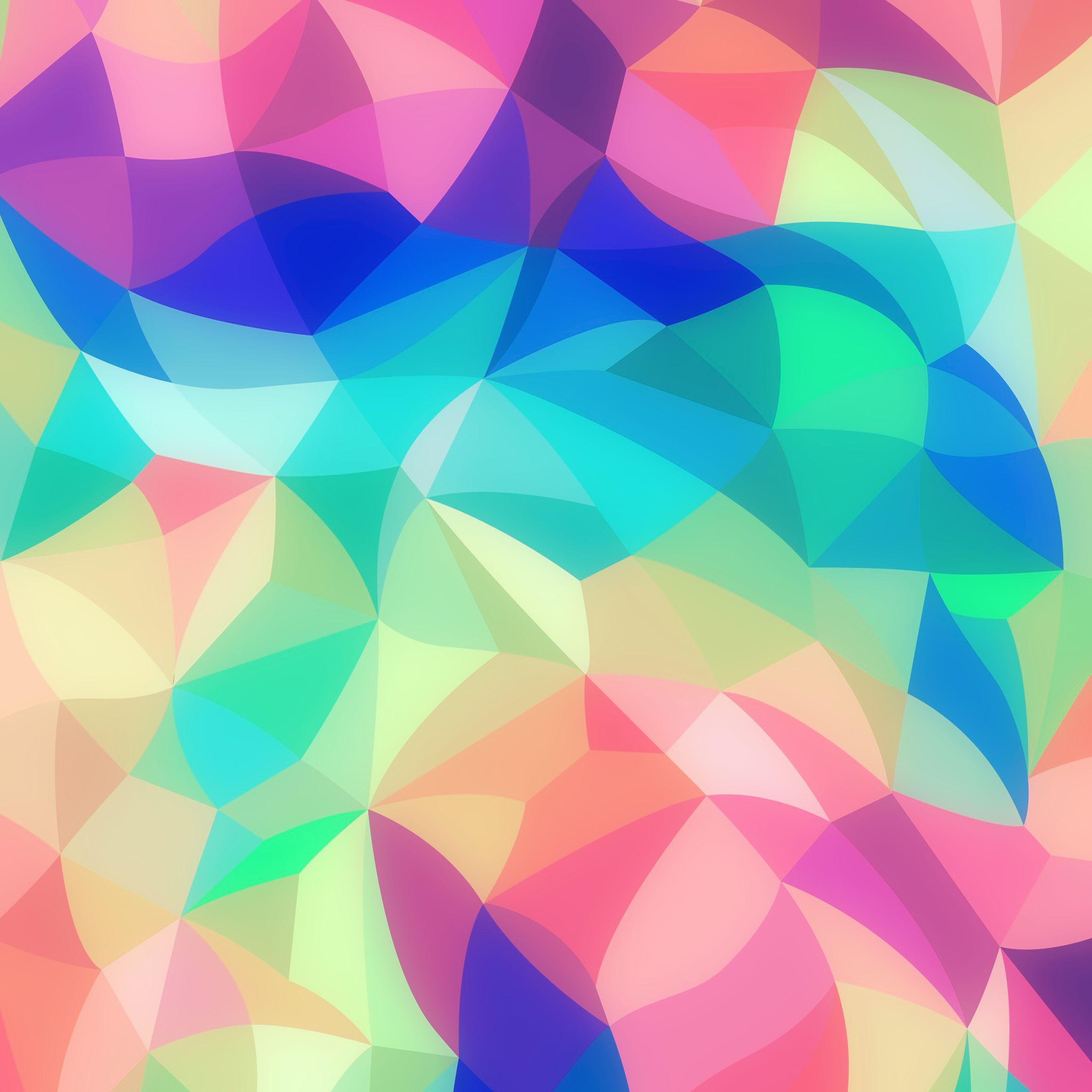 2732x2732 Rainbow Abstract Colors Pastel Soft Pattern Wallpaper