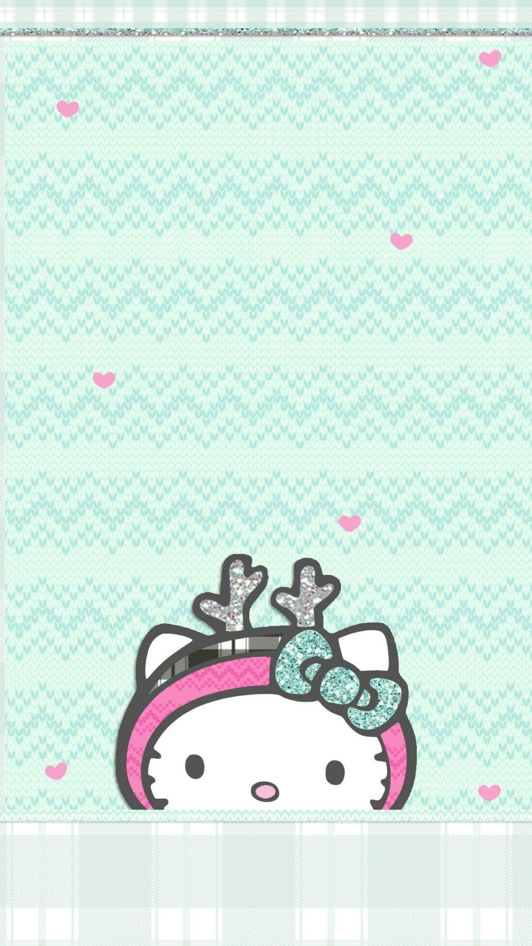 1080x1920 Hello Kitty Christmas Background