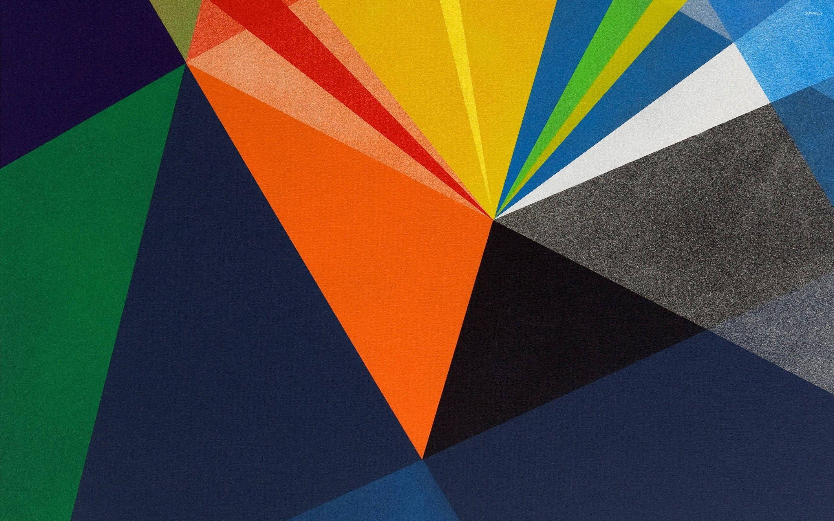 2880x1800 Pastel triangles wallpaper Art wallpaper