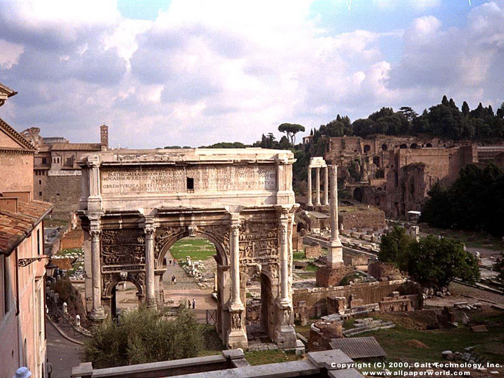 1024x768 image of Desktop Wallpaper Roman Ruins - #FAN