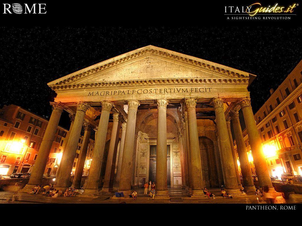 1024x768 Rome, Italy (Piazza San Pietro, The Colleseum, The Pantheon). My