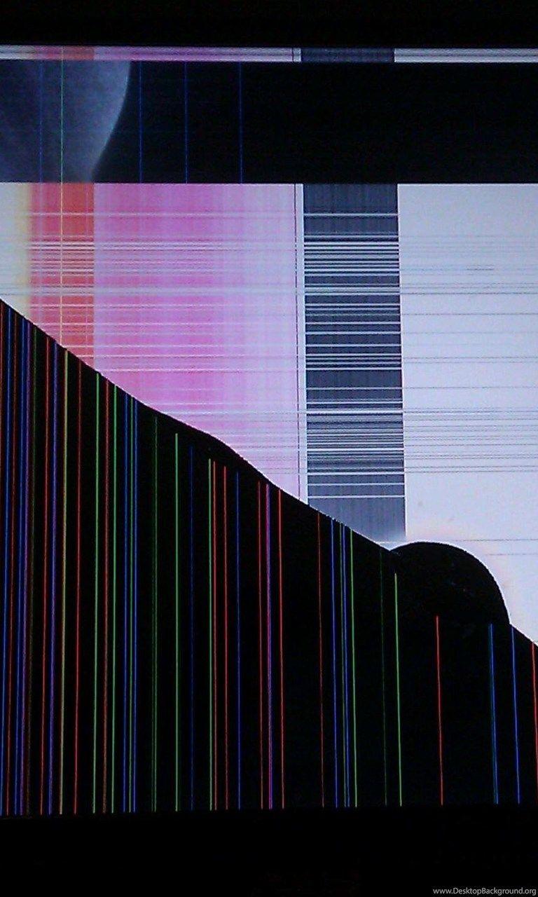 768x1280 Broken Lcd Screen Wallpaper Desktop Background