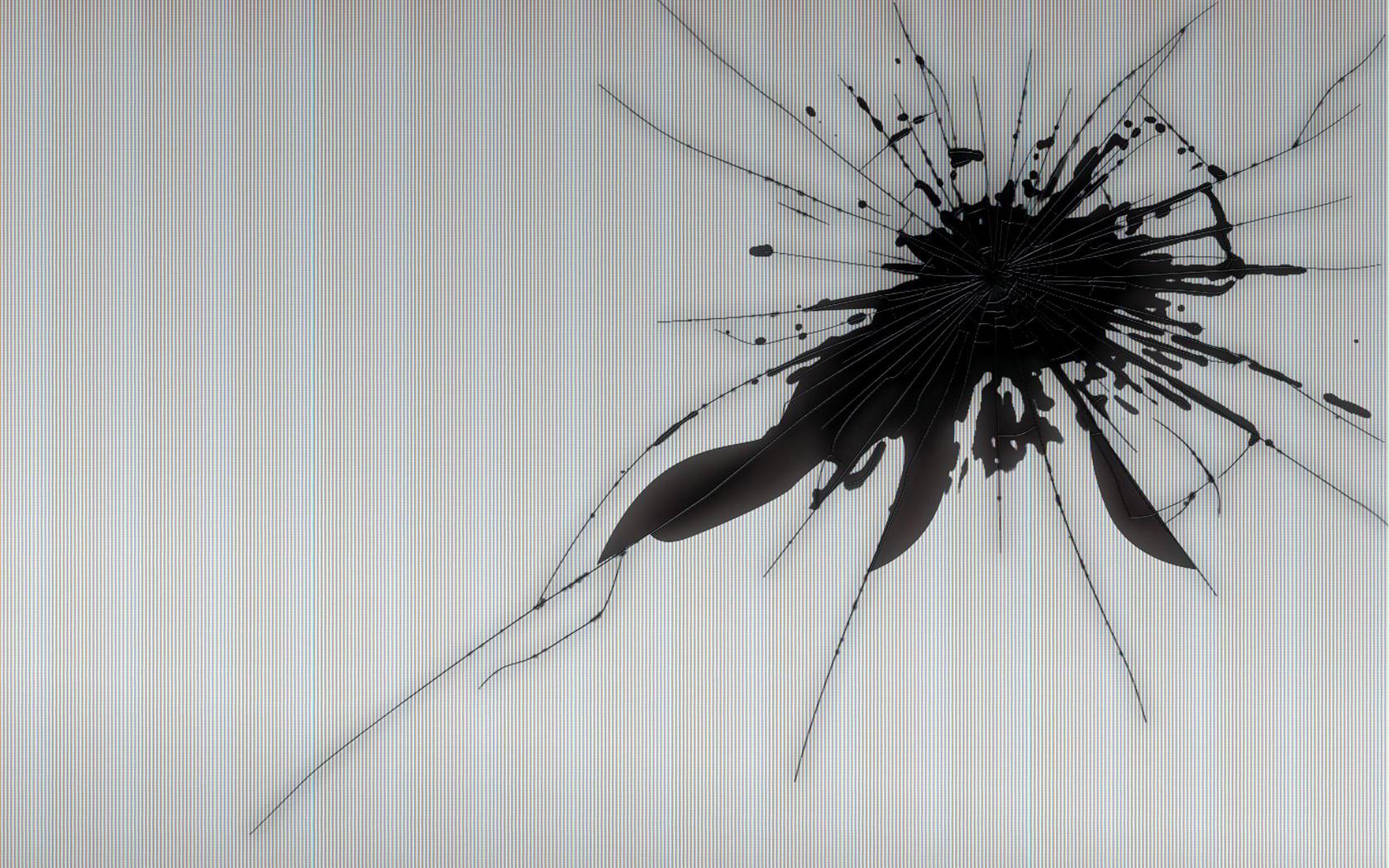 1680x1050 Harmless April Fool Prank Broken LCD Desktop Wallpaper