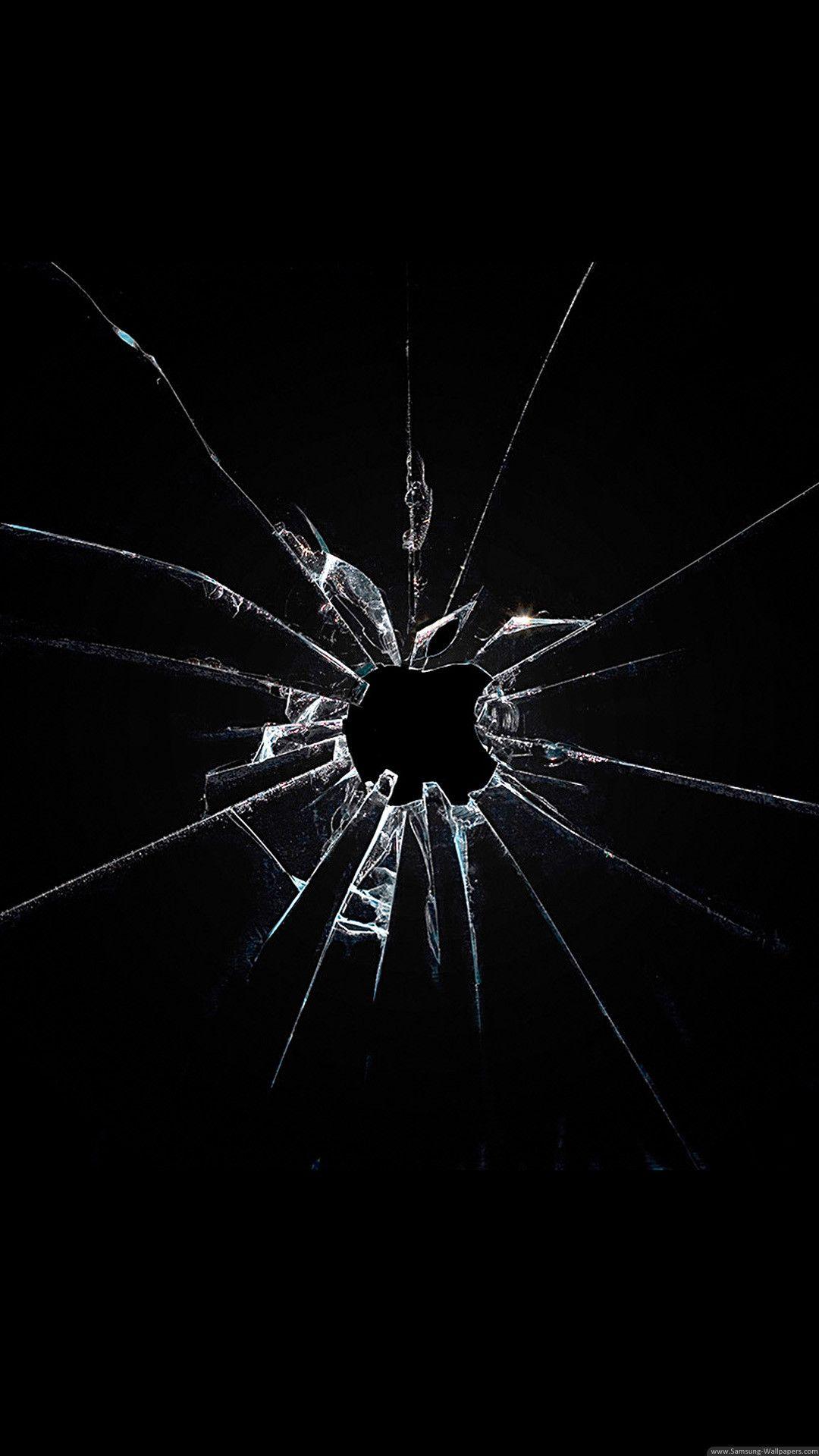 1080x1920 Cracked Computer Screen Wallpaper