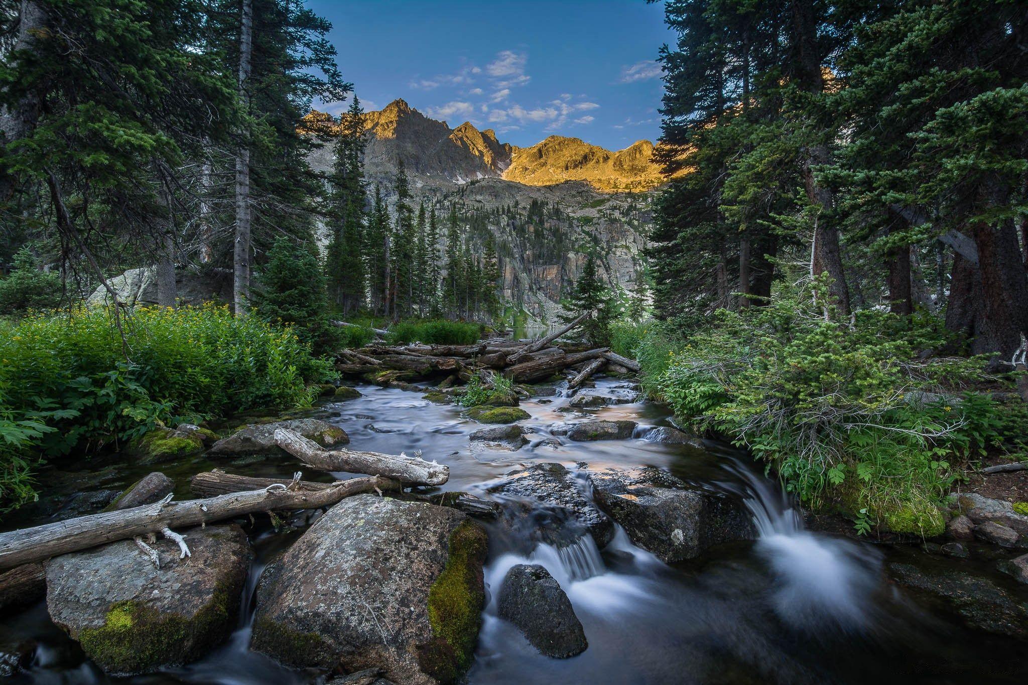 2048x1365 Colorado river trees mountains landscape wallpaperx1365