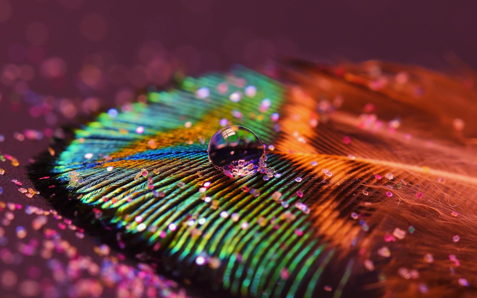 1920x1200 Peacock Feather Wallpaper Windows 10