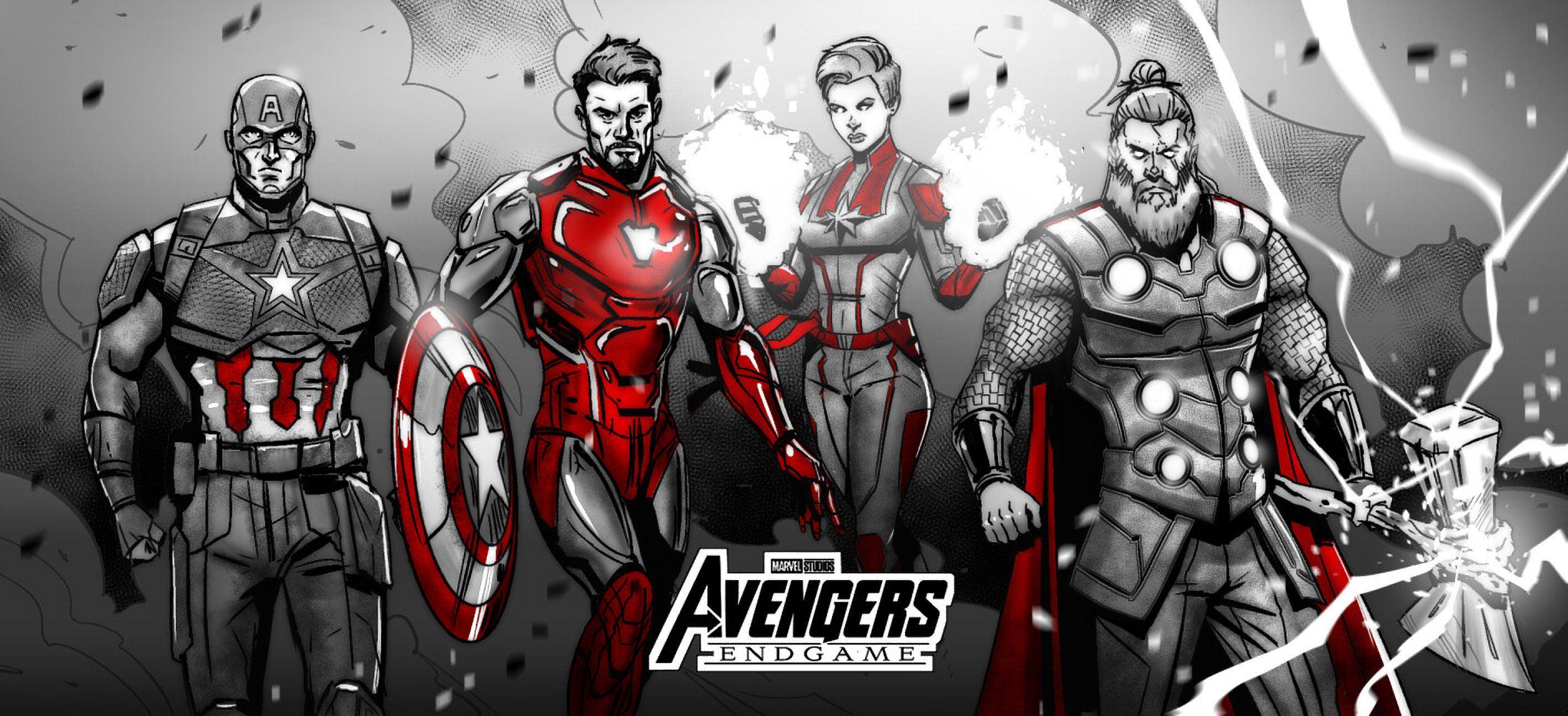 2838x1296 Hình nền của Avengers
