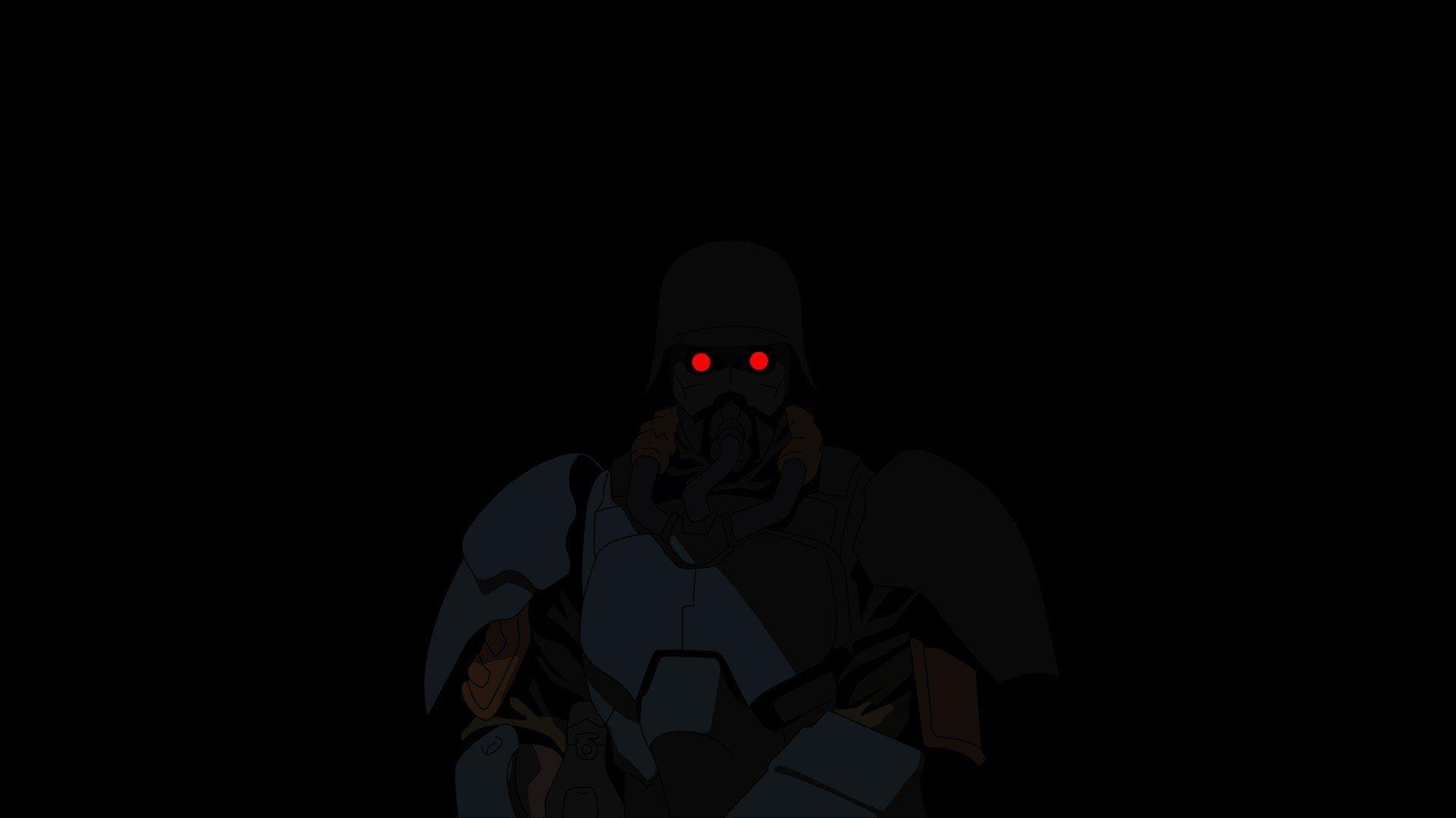 1920x1080 red eyes, Jin Roh, Black, Anime, Dark Wallpaper HD / Desktop