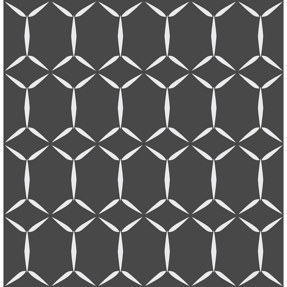 1000x1000 A Street Fusion Black Geometric Wallpaper 2716 23855 Home Depot