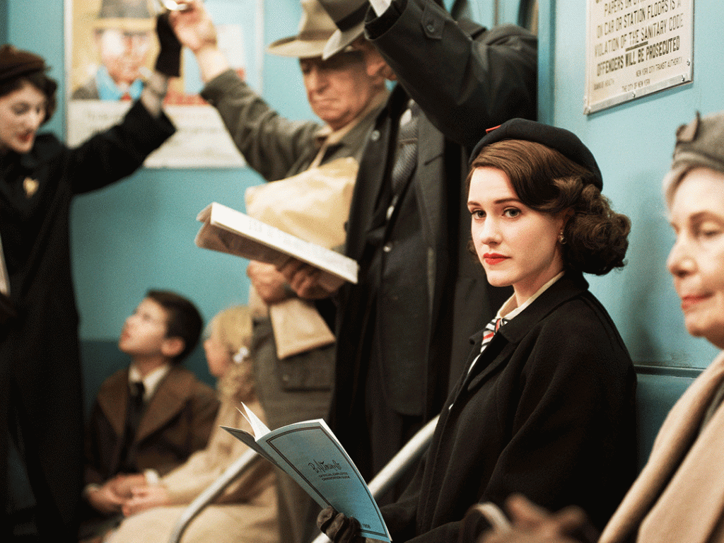 1024x768 The Marvelous 50's Wardrobe of Mrs Maisel. Rachel brosnahan, Beauty products drugstore, Daily beauty tips