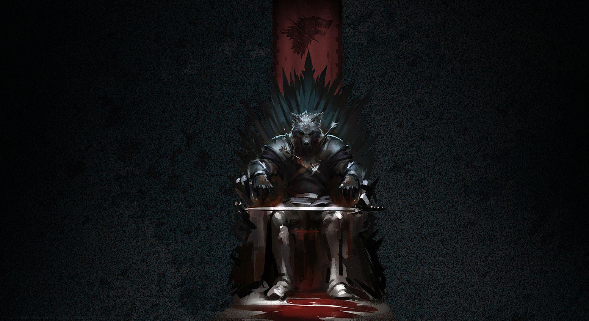 1980x1080 Game of Thrones Song of Ice and Fire Stark Throne Blood Drawing