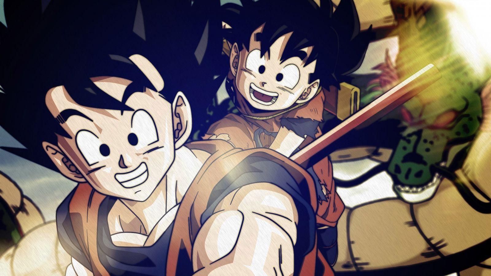 1600x900 Goku and gohan wallpaper